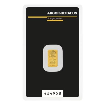 (New) Swiss Argor Heraeus Gold 1 gram Bar