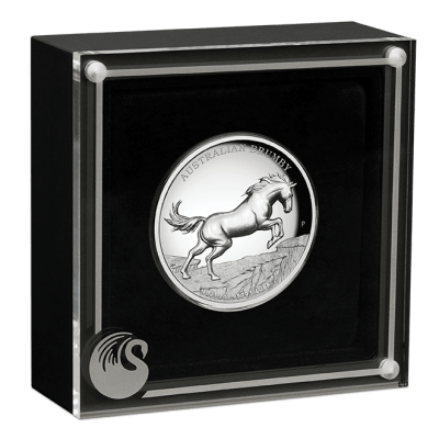 2021 (New) Australia Brumby 2 oz .9999 High Relief Proof Coin
