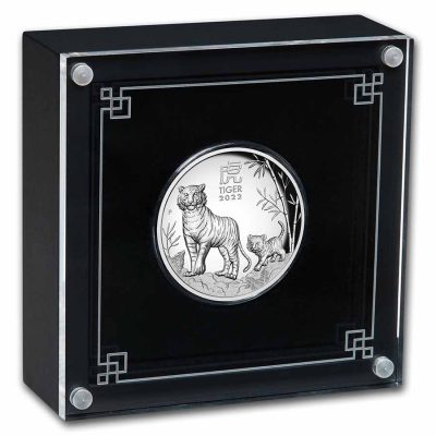 2022 (New) Australian Year of the Tiger Lunar Silver 1 oz Proof Coin