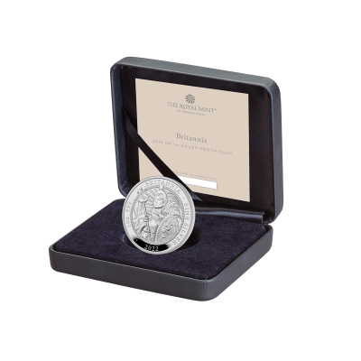 2022 (New) England Britannia Silver 1 oz Proof Coin
