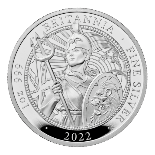 2022 (New) England Britannia Silver 1 oz Proof Coin - Image 2