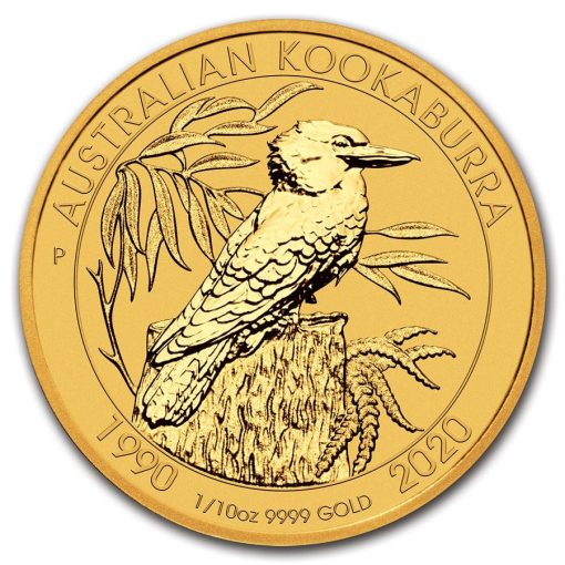 2020年 (新品) オーストラリア「クッカバラ・ワライカワセミ」純金 1/10オンス 金貨