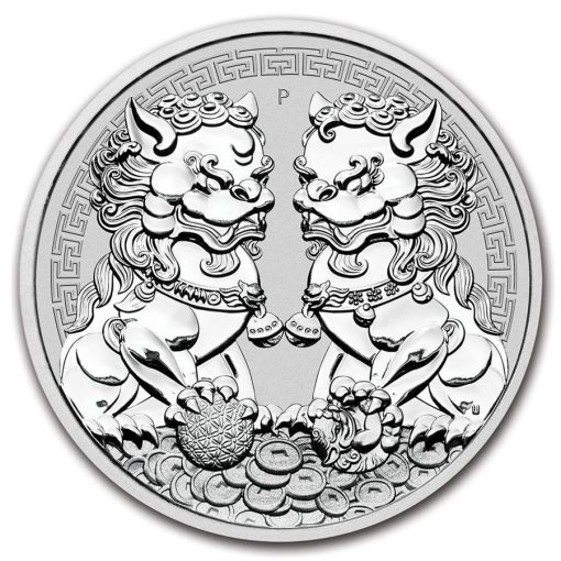 2020年 (新品) オーストラリア「ダブル 貔貅」純銀 1オンス 銀貨