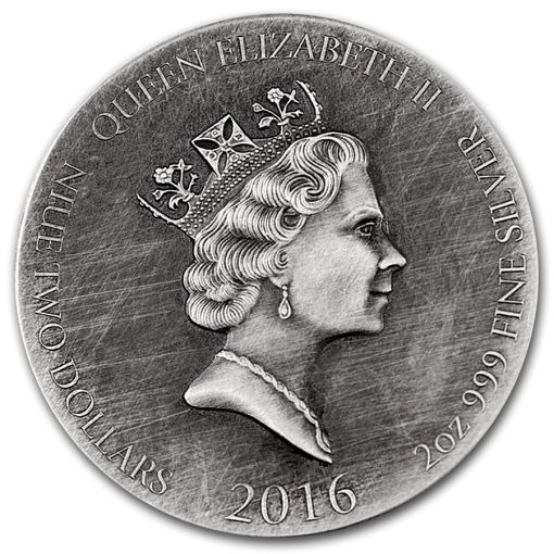 2016 (New) Viking Series [ Björn Ironside ] 2 oz Silver 62.2g Coin - Image 2