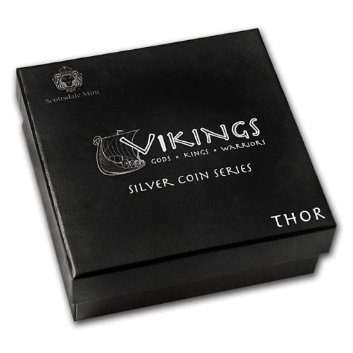 2016年 (新品) ニウエ「ヴァイキング・ソー」純銀 2オンス アンティーク銀貨 - 画像 (5)