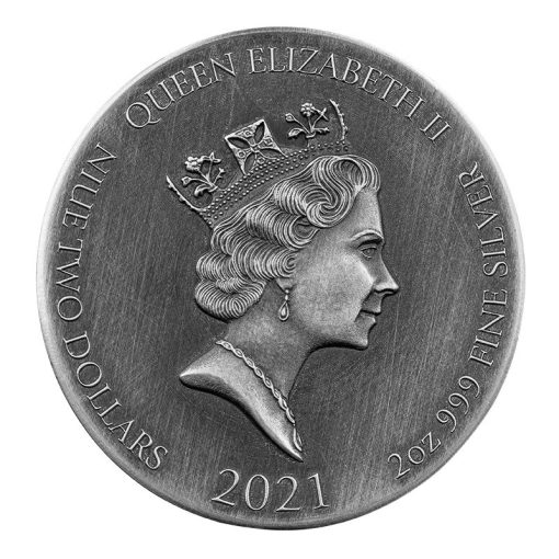 2021 (New) Bible Series Jesus Praying In The Garden Silver 2 oz Coin - Image 2