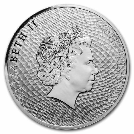 2022年 (新品) イギリス「クック諸島 バウンティ」純銀 1オンス 銀貨 - 画像 (2)