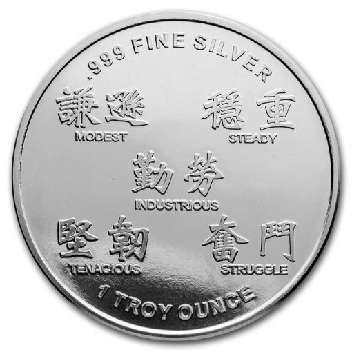 2021 (New) Pure .999 Silver Year of the Ox Lunar 1 oz Medal - Image 2