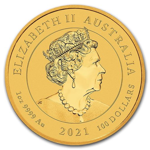 2021年 (新品) オーストラリア「ダブル 貔貅」純金 1オンス 金貨 - 画像 (2)