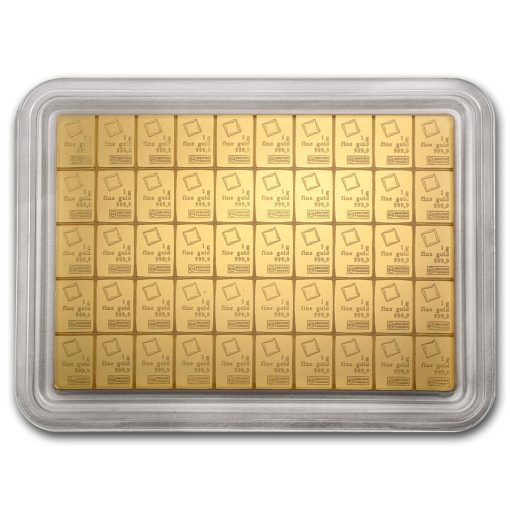 (New) Swiss Valcambi 1 gram 24K Gold Bar CombiBar™ .9999【50 Bars】 - Image 3
