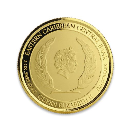 2018年 (新品) アンティグア & バーブーダ「 パイレーツ・海賊船・ラム酒 」純金 1オンス 金貨 - 画像 (2)