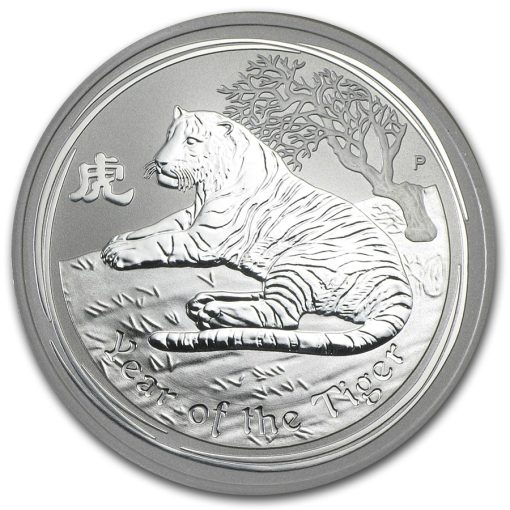 2010年 (新品) オーストラリア「干支 十二支・寅年 虎年」純銀 1 オンス 銀貨