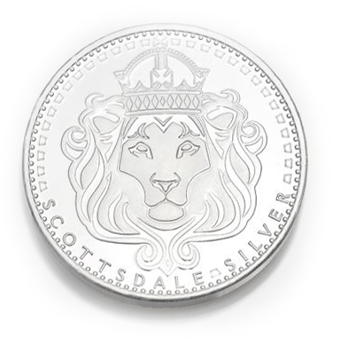 (New) Lion Scottsdale Mint Pure Silver Omnia 1 oz .999・1 Round