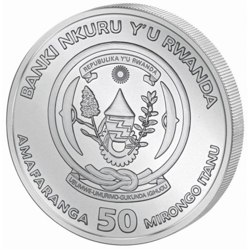 2021年 (新品) ルワンダ「航海シリーズ・セドフ号」純銀 1オンス 銀貨 - 画像 (2)