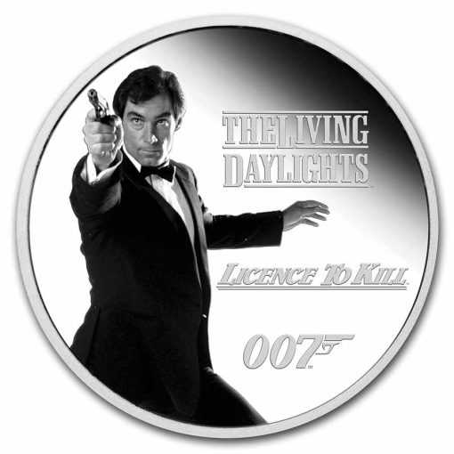 2023年 (新品) ツバル「ジェームズ ボンド・007 レガシー シリーズ 第3弾」純銀 1オンス プルーフ 銀貨 - 画像 (2)