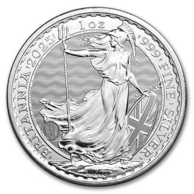 2025 (New) England Britannia Silver 1 oz Coin