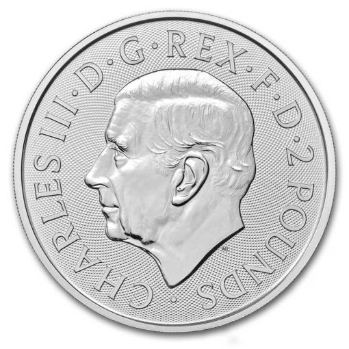 2025 (New) England Britannia Silver 1 oz Coin - Image 2