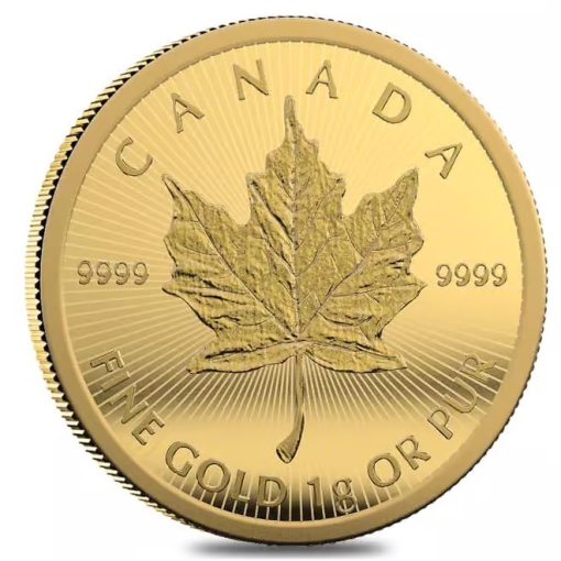 2025 (New) Canadian Maple Leaf 1 gram .9999 Gold Coin - Image 2