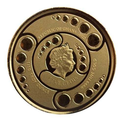2022 (New) Ghana Alien Gold 1/10 oz Coin - Image 2
