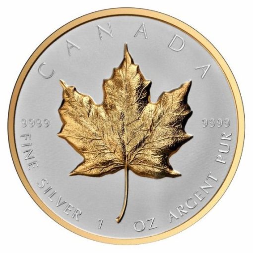 2023 (New) Canadian Maple Ultra High Relief Silver 1 oz Reverse Proof Coin - Image 2