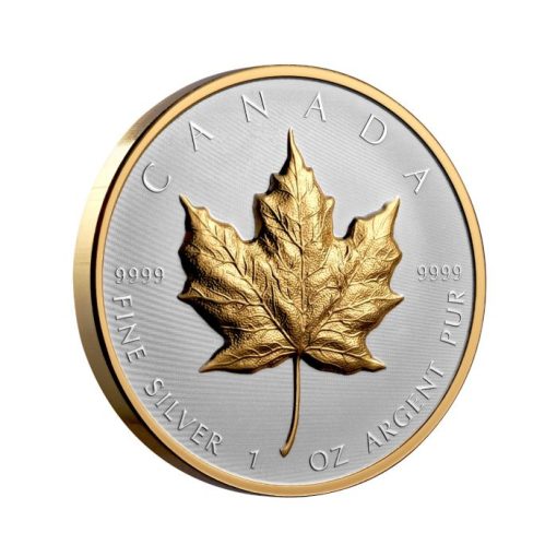 2023 (New) Canadian Maple Ultra High Relief Silver 1 oz Reverse Proof Coin - Image 4