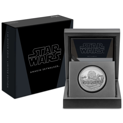 2021 (New) Niue Star Wars Classic Series Anakin Skywalker Silver 1 oz Proof Coin