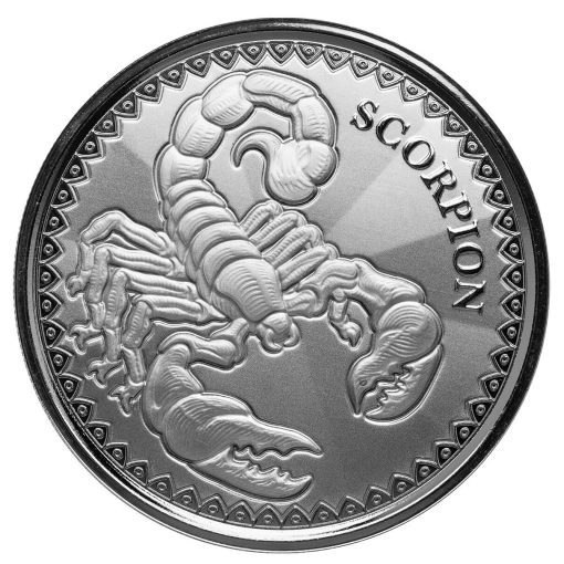 2022年 (新品) チャド「蠍・サソリ」純銀 1オンス 銀貨