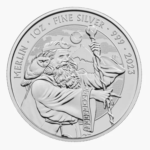 2023 (New) Great Britain Myths and Legends Merlin Silver 1 oz Coin
