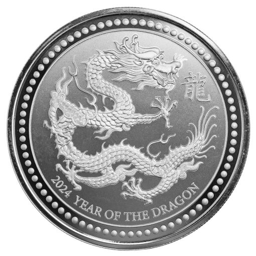 2024 (New) Samoa Year of the Dragon Silver 1 oz Coin