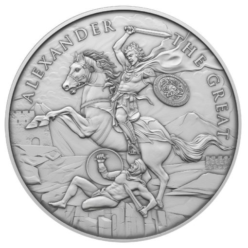 (New) USA Legendary Warriors Alexander The Great Silver 1 oz Round