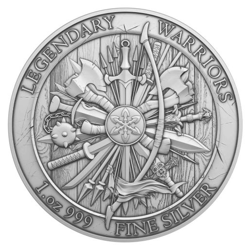 (New) USA Legendary Warriors Alexander The Great Silver 1 oz Round - Image 2