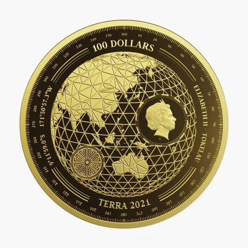 2021 (New) Tokelau Terra Gold 1 oz Coin - Image 2