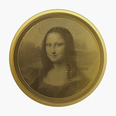 2021 (New) Tokelau Icon Mona Lisa Gold 1 oz Coin
