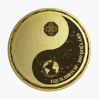 2022 (New) Tokelau Equilibrium Gold 1 oz Coin