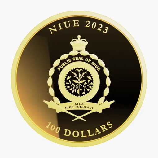 2023年 (新品) ニウエ「アイコン・エリザベス2世」純金 1オンス 金貨 - 画像 (2)
