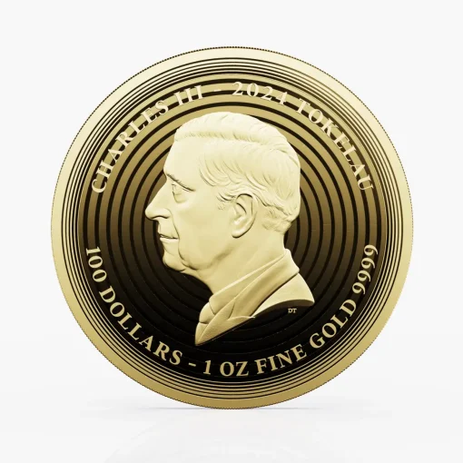 2024 (New) Tokelau Icon Vincent van Gogh Gold 1 oz Coin - Image 2