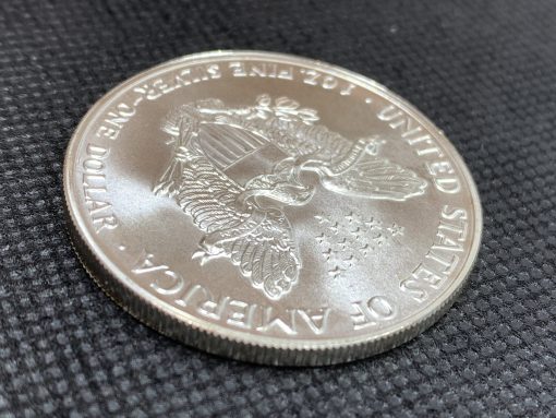 1987年 (新品) アメリカ「イーグル・ウオーキング リバティ」純銀 1オンス 銀貨 #7173 - 画像 (6)