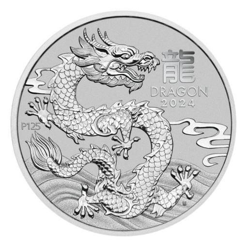 2024 (New) Australian Year of The Dragon Lunar Platinum 1 oz Coin