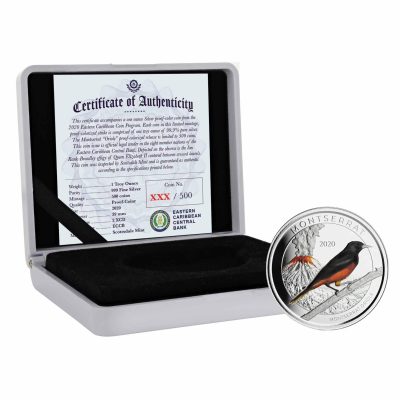 2020 (New) Montserrat Oriole Silver 1 oz Proof Coin