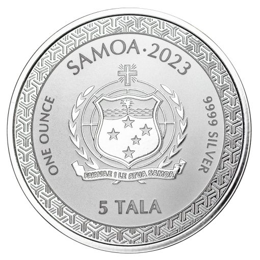 2023 (New) Samoa MOMOTARO ANIME Silver 1 oz Coin - Image 2