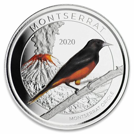 2020 (New) Montserrat Oriole Silver 1 oz Proof Coin - Image 2