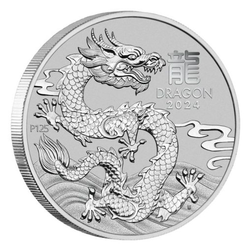 2024 (New) Australian Year of The Dragon Lunar Platinum 1 oz Coin - Image 3