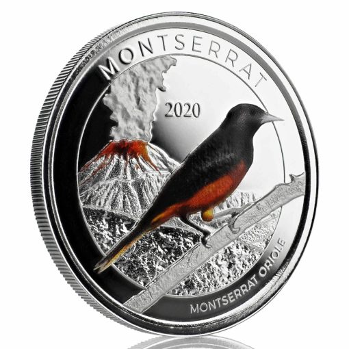 2020 (New) Montserrat Oriole Silver 1 oz Proof Coin - Image 4