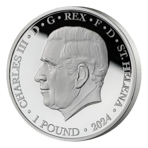 2024 (New) St. Helena Goddess Cybele Silver 1 oz Proof Coin - Image 3