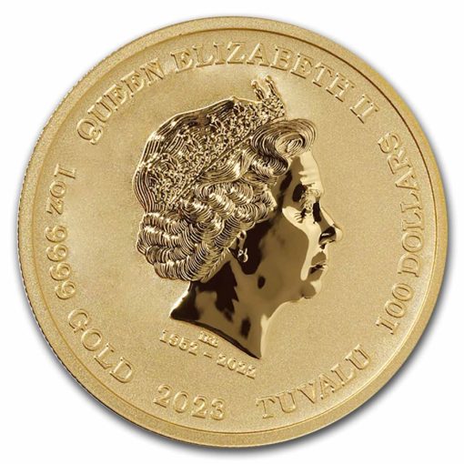 2023 (New) Tuvalu Gods of Olympus Ares Gold 1 oz Coin - Image 2
