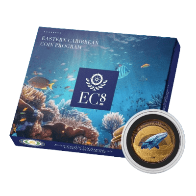 2023 (New) St. Vincent & the Grenadines Humpback Whale Gold 1 oz Color Proof Coin