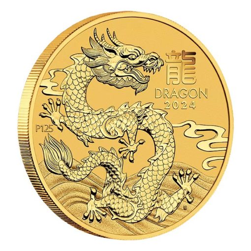 2024 (New) Australia Lunar Dragon Gold 1/2 oz Coin - Image 3