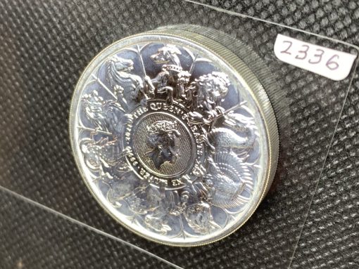 2021年 (新品) イギリス「クィーンズ ビースト・コンプリーター」純銀 2オンス 銀貨 #2336