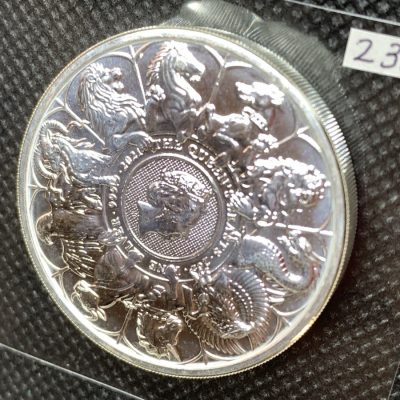 2021年 (新品) イギリス「クィーンズ ビースト・コンプリーター」純銀 2オンス 銀貨 #2333
