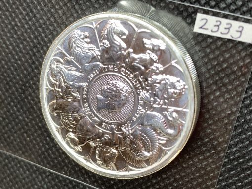 2021年 (新品) イギリス「クィーンズ ビースト・コンプリーター」純銀 2オンス 銀貨 #2333